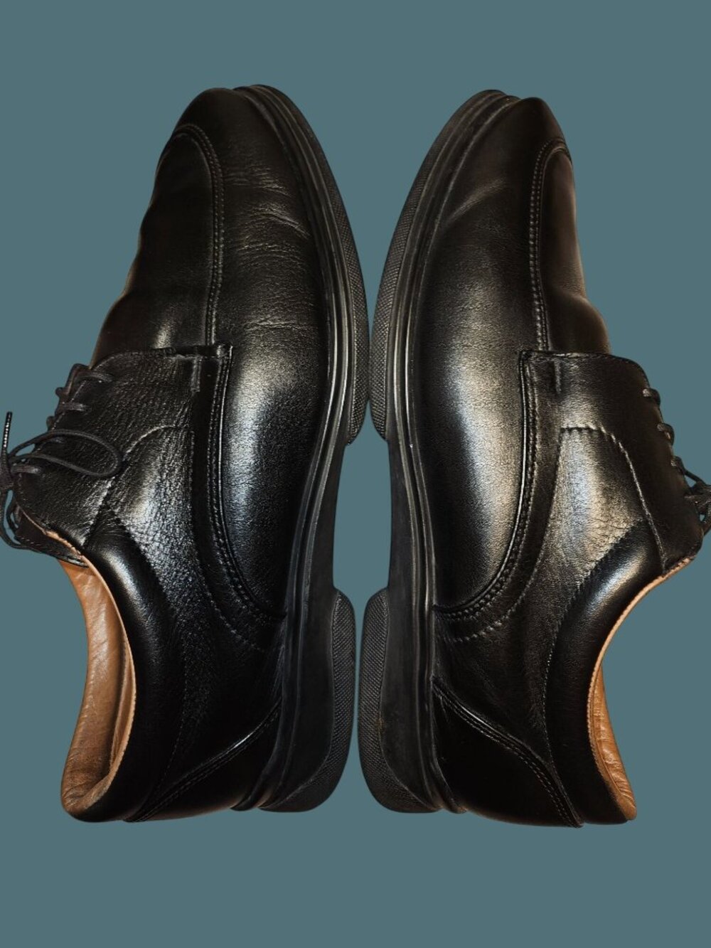 Allen Edmonds Black Passenger Oxford Lace Up Leather Comfort Shoes Men 11.5 EEE